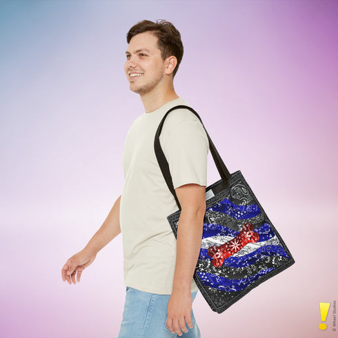 Puppy Pride Waves Tote Bag
